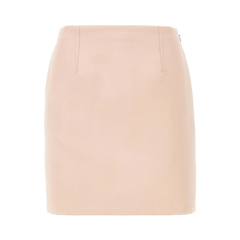 Chloe' Technical Duchesse Satin Mini Skirt